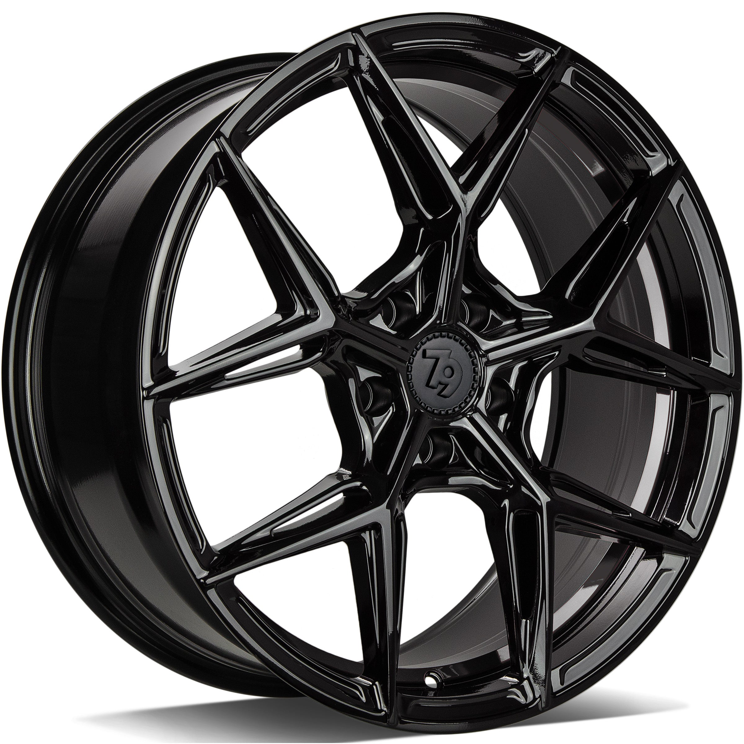 Alu kola seventy9 SCF-B 8x18 5x112 ET35 66.5 Black Glossy | Wheelsup.cz