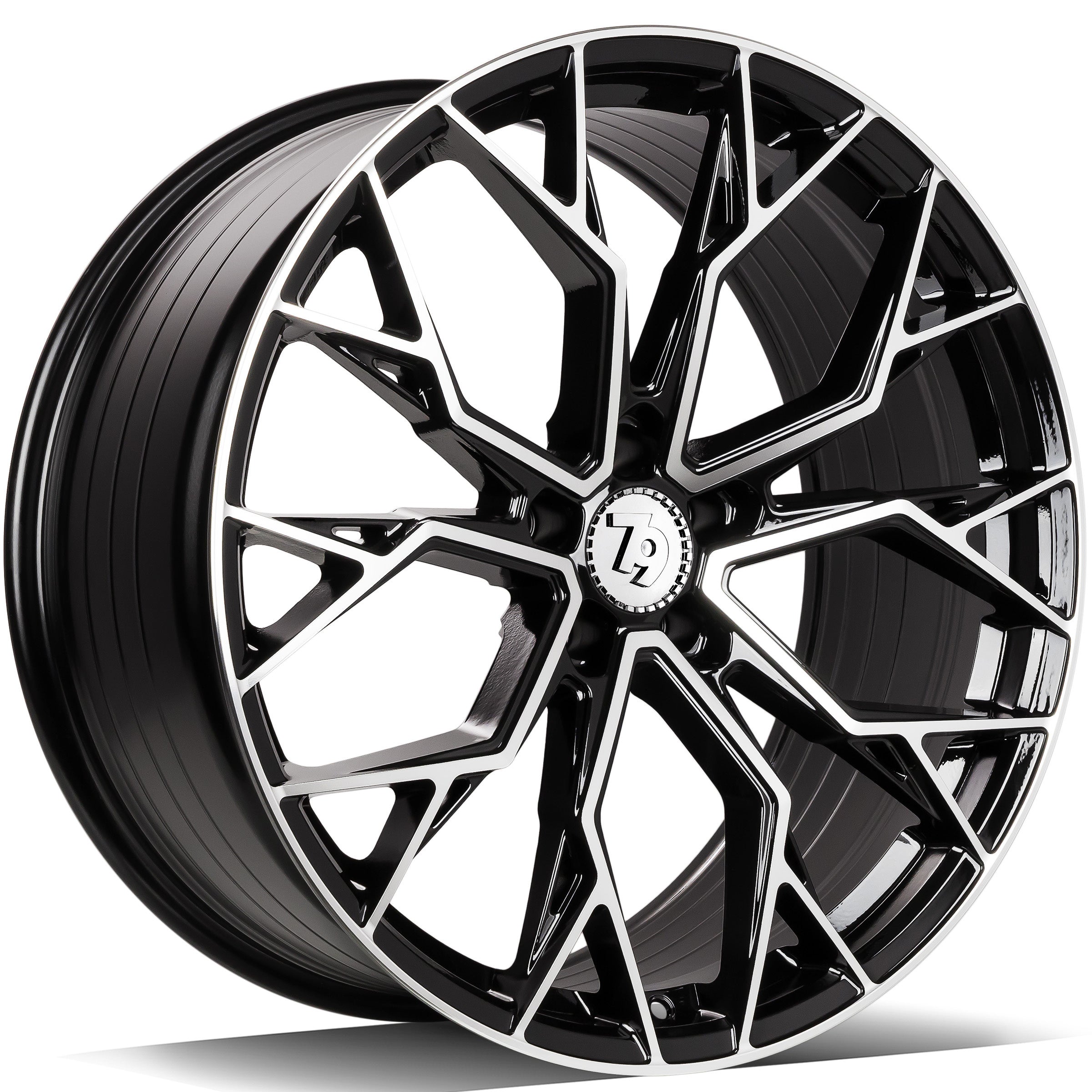 Alu kola seventy9 SCF-H 8x18 5x112 ET45 66.6 Black Front Polished | Wheelsup.cz