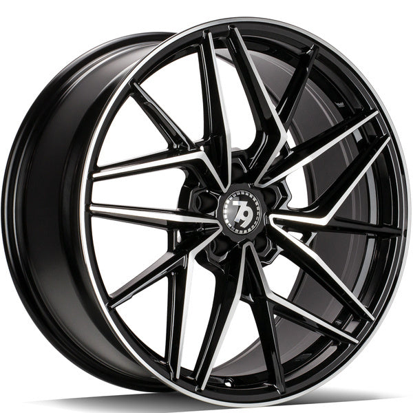 Alu kola seventy9 SCF-I 8x18 5x112 ET35 66.5 Black Front Polished | Wheelsup.cz