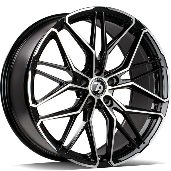 Alu kola seventy9 SCF-J 8x18 5x112 ET35 66.5 Black Front Polished | Wheelsup.cz