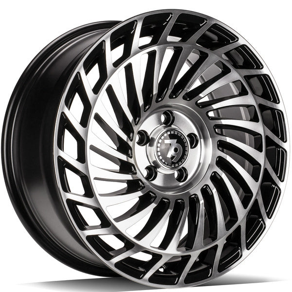 Alu kola seventy9 SCF-K 8x18 5x112 ET30 66.6 Black Front Polished | Wheelsup.cz