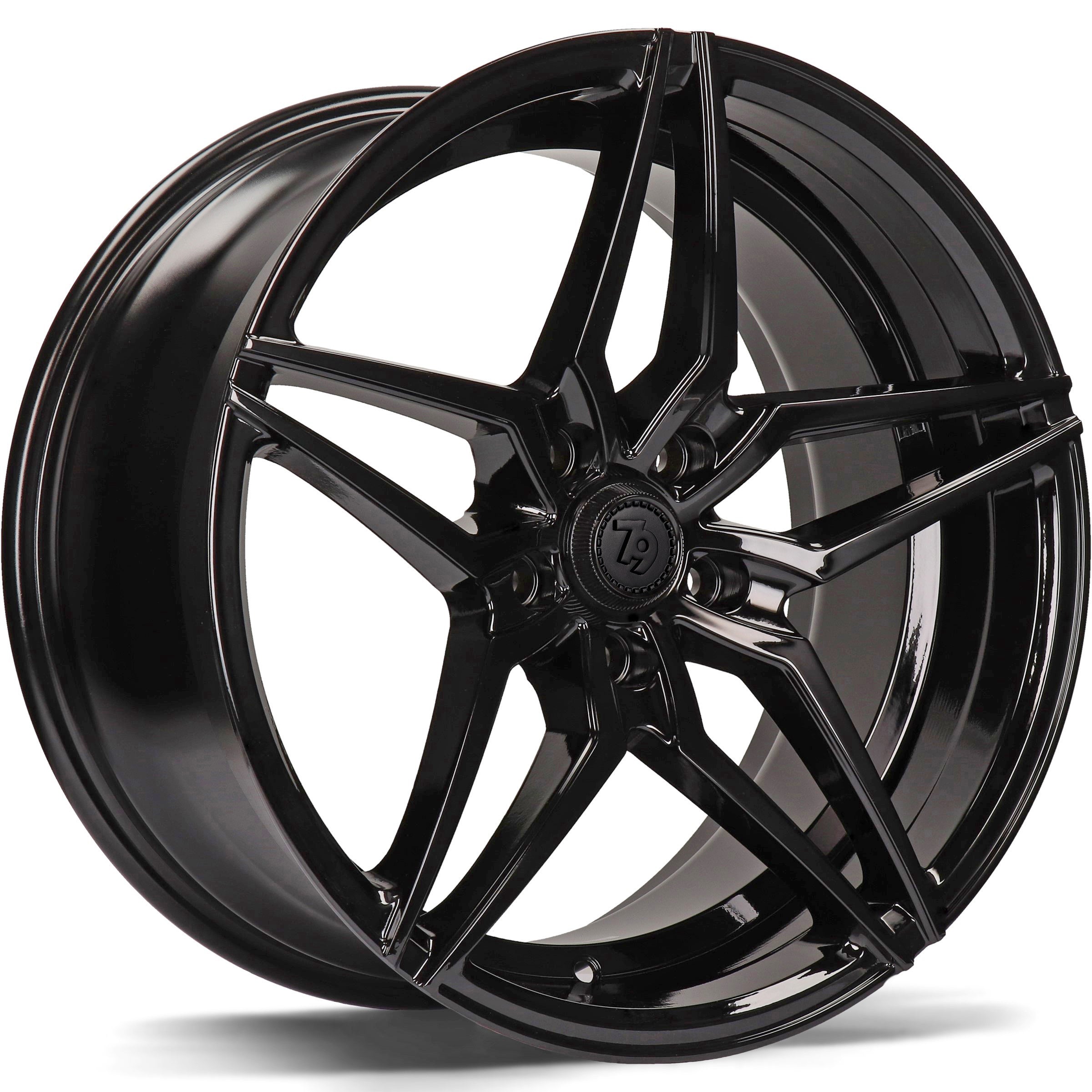 Alu kola seventy9 SV-A 8x18 5x112 ET45 66.5 Black Glossy | Wheelsup.cz