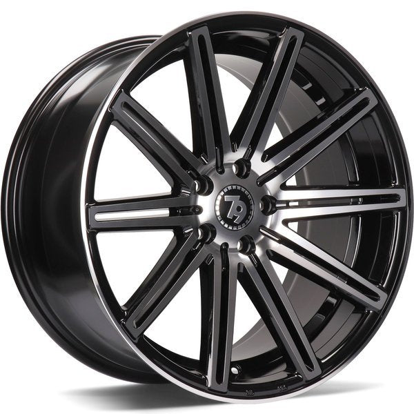 Alu kola seventy9 SV-M 8x18 5x112 ET35 66.5 Black Front Polished | Wheelsup.cz