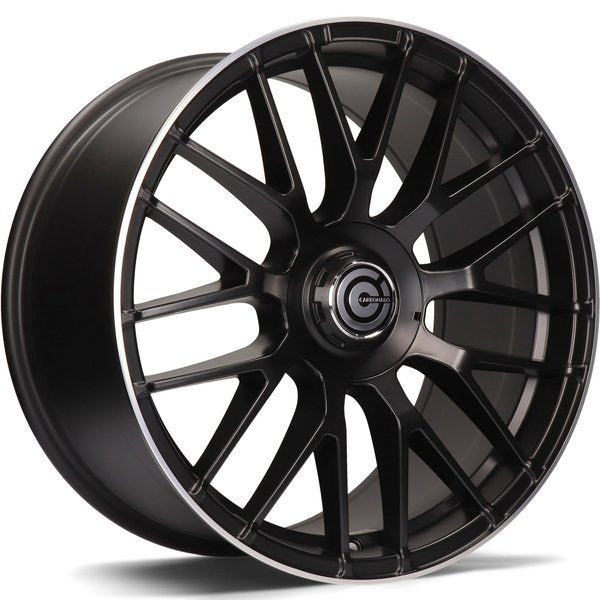 Alu kola Carbonado Dark 8x18 5x112 ET35 66.5 Deep Matt Black Lip Polished | Wheelsup.cz