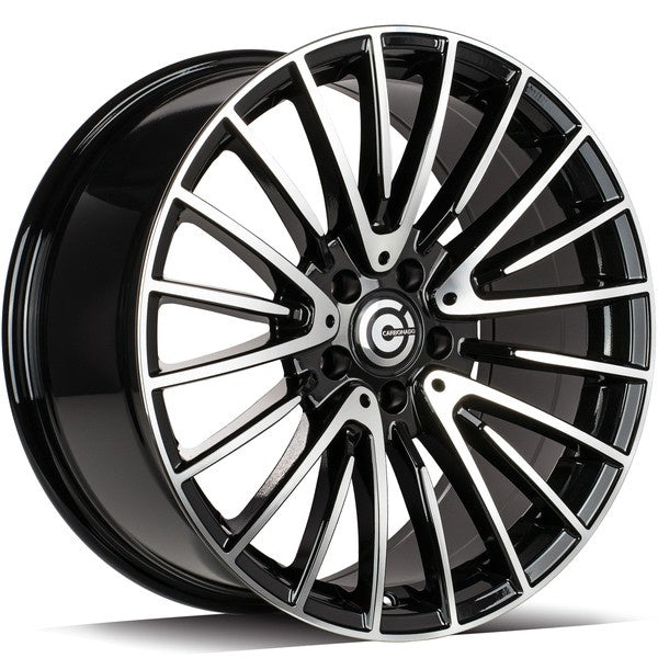 Alu kola Carbonado Inex 8.5x18 5x112 ET35 66.5 Black Front Polished | Wheelsup.cz