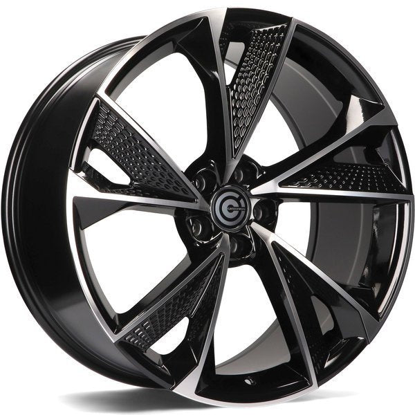 Alu kola Carbonado Luxury 8x18 5x112 ET35 66.5 Black Front Polished | Wheelsup.cz