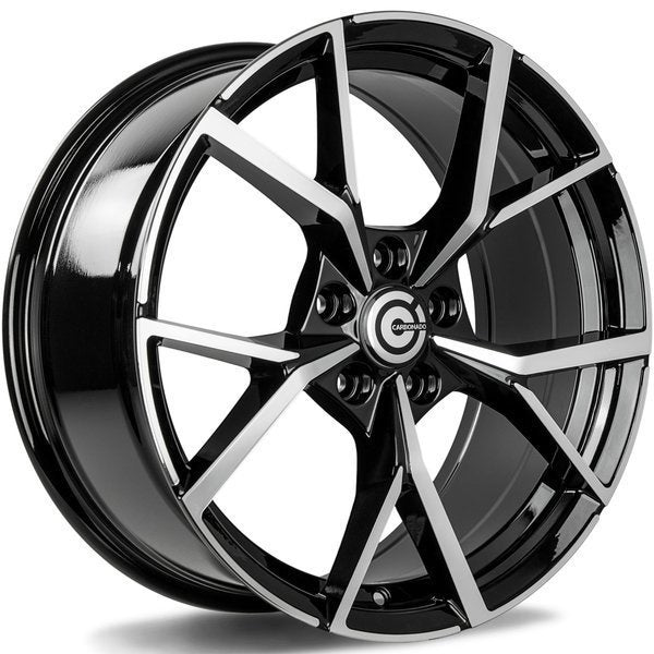 Alu kola Carbonado Predator 8x18 5x112 ET45 57.1 Black Front Polished | Wheelsup.cz