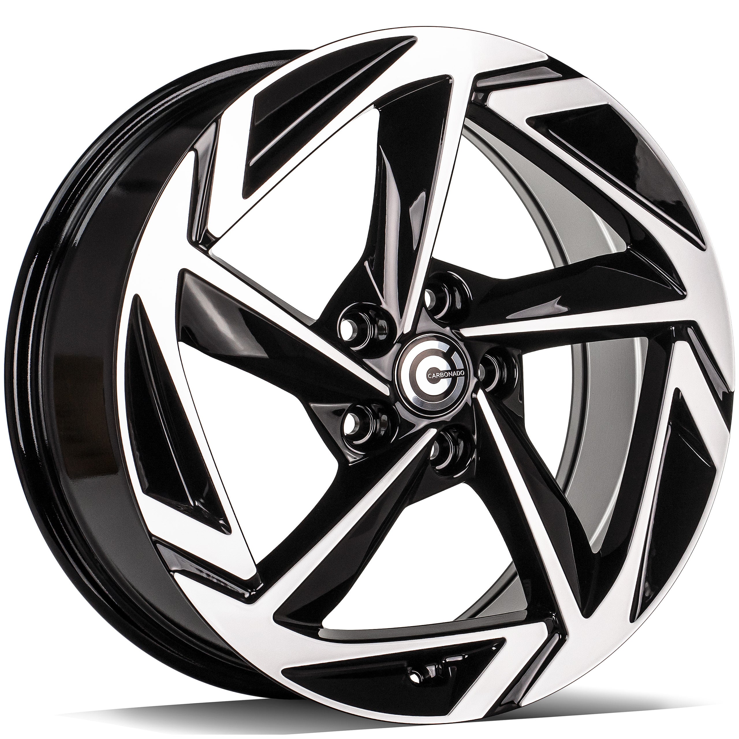 Alu kola Carbonado Imagine 7.5x18 5x114.3 ET45 73.1 Black Front Polished | Wheelsup.cz