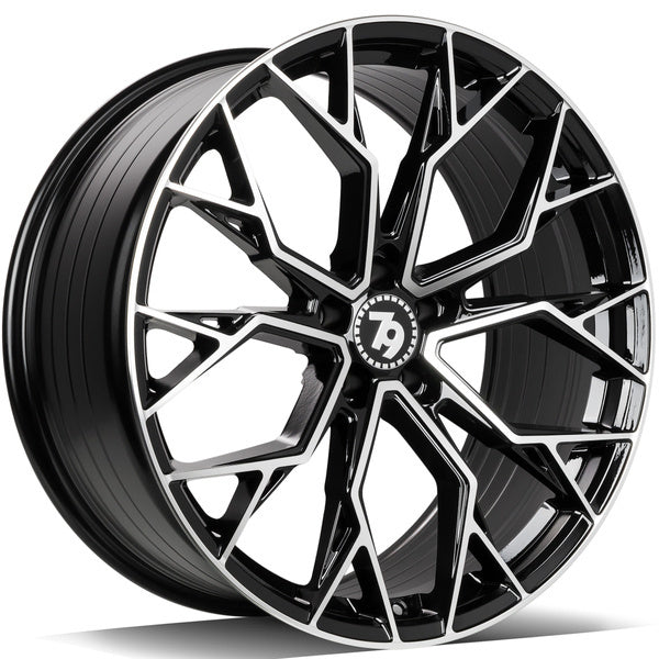 Alu kola seventy9 SCF-H 8x18 5x120 ET30 72.6 Black Front Polished | Wheelsup.cz