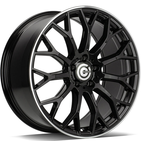 Alu kola Carbonado Expert 8x19 5x112 ET35 66.5 Black Glossy Lip Polished | Wheelsup.cz