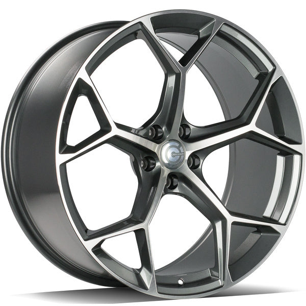 Alu kola Carbonado Fancy 8.5x19 5x112 ET30 66.45 Anthracite Front Polished | Wheelsup.cz