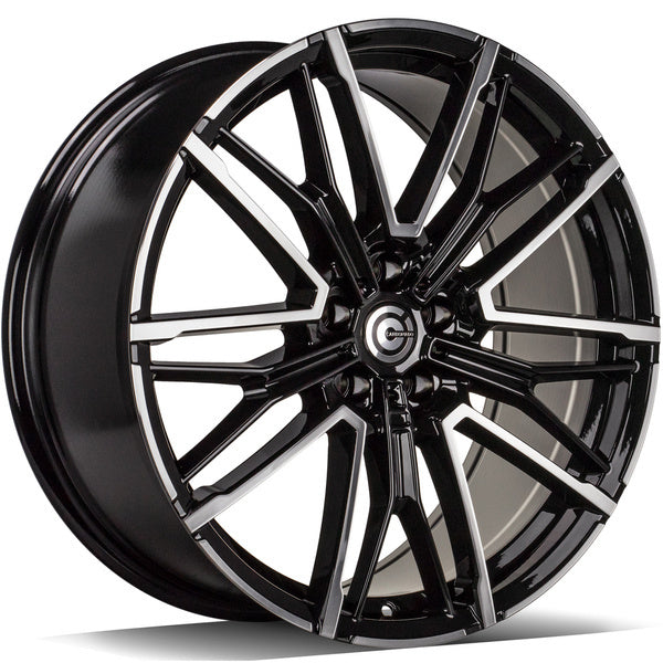 Alu kola Carbonado Shade 8x19 5x112 ET27 66.6 Black Front Polished | Wheelsup.cz
