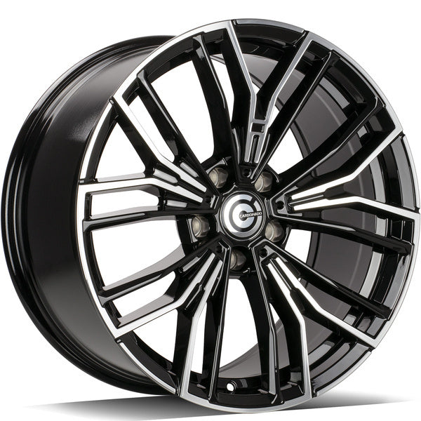 Alu kola Carbonado Yankee 8x19 5x112 ET28 66.5 Black Front Polished | Wheelsup.cz