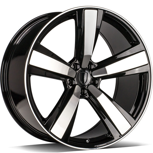 Alu kola Carbonado PLAYER 10x21 5x112 ET19 66.5 Black Front Polished | Wheelsup.cz