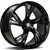 Alu kola Carbonado Rich 9.5x21 5x112 ET25 66.5 Black Glossy