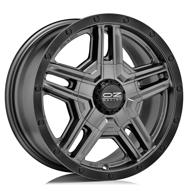 Alu kola OZ RALLY ADVENTURE 8x17 6x139.7 ET0 Matt Graphite / Black Lip