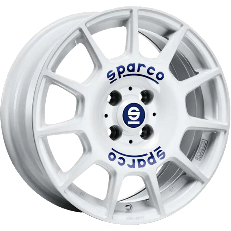 Alu kola SPARCO TERRA 7x16 4x100 ET30 White Blue Lettering