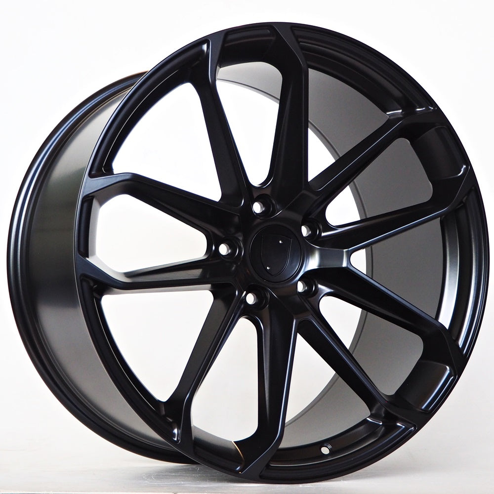 Alu kola pro Porsche Spirit 10x22 5x130 ET45 71,6 Satin Black