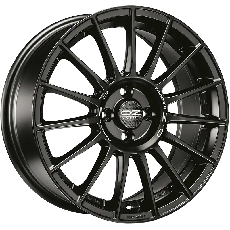 Alu kola OZ SUPERTURISMO LM 8.5x19 5x112 ET38 Matt Black Silver Lettering