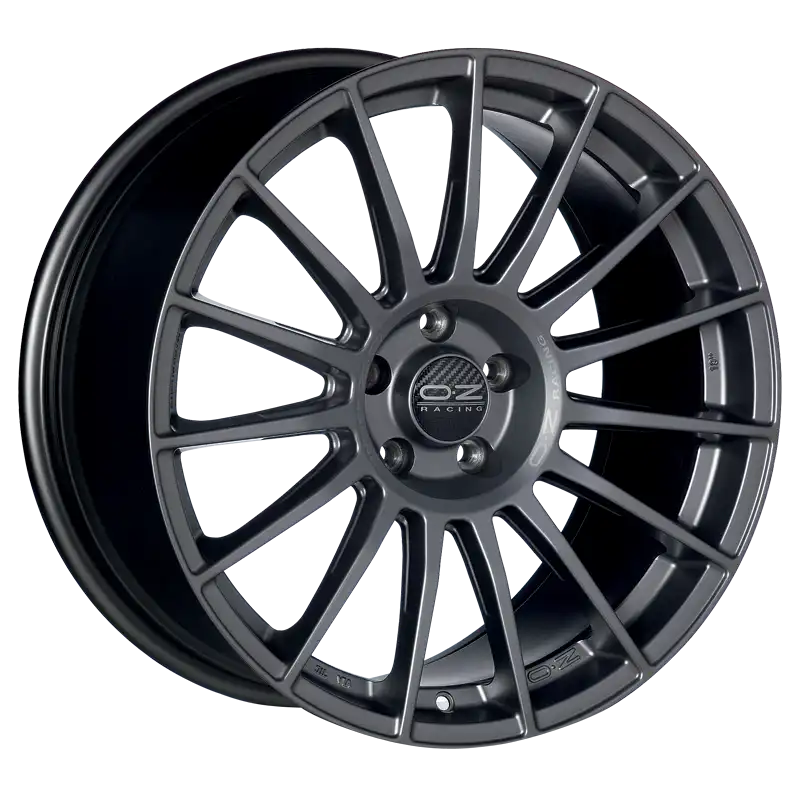 Alu kola OZ SUPERTURISMO LM 9x21 5x112 ET26 Matt Graphite Silver Lettering