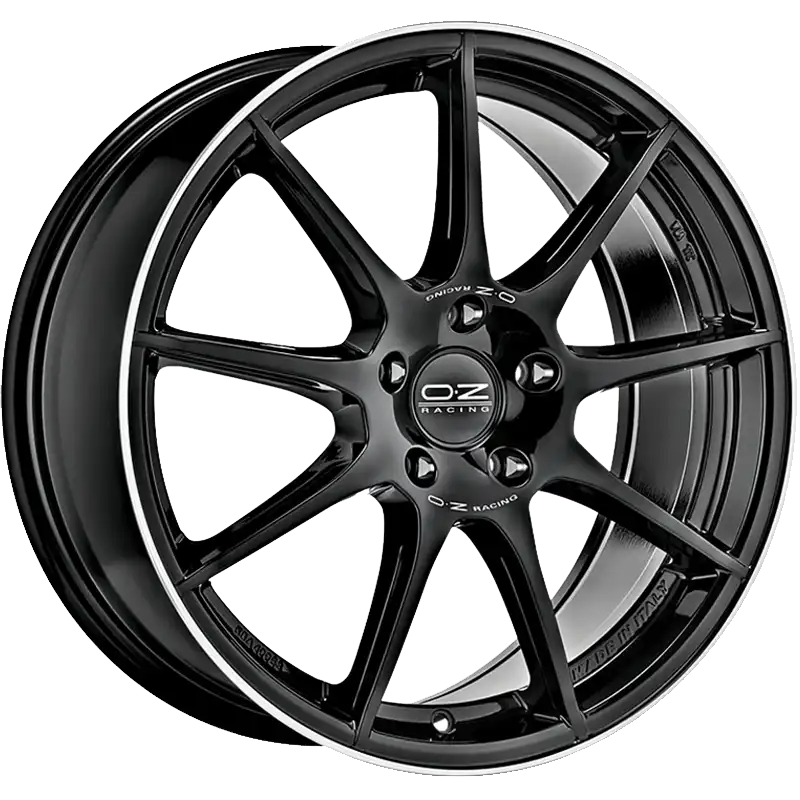 Alu kola OZ VELOCE GT 8x18 5x112 ET45 Gloss Black+Diamond Lip+Silver Lettering