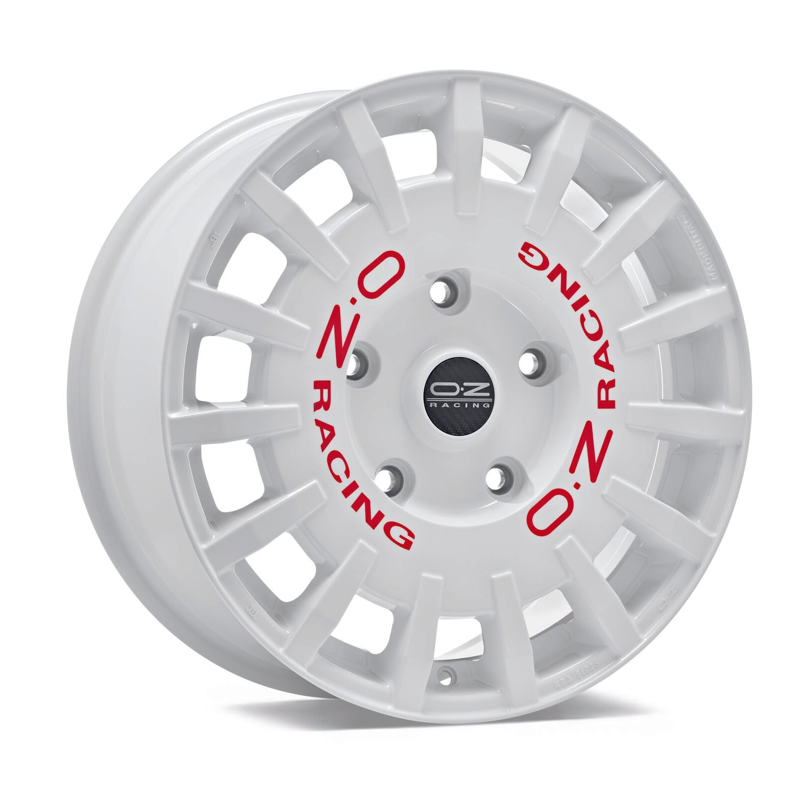 Alu kola OZ RALLY RACING VAN 8x18 5x120 ET45 Race White Red Lettering | Wheelsup.cz