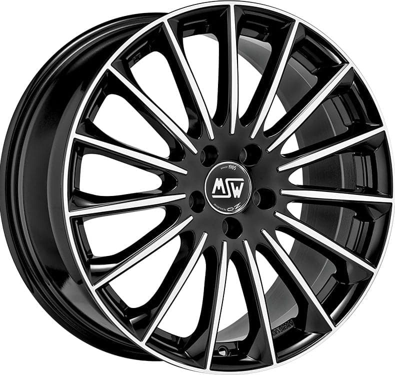 Alu kola MSW 30 8x19 5x112 ET38 73,1 Gloss Black Full Polished WheelsUp