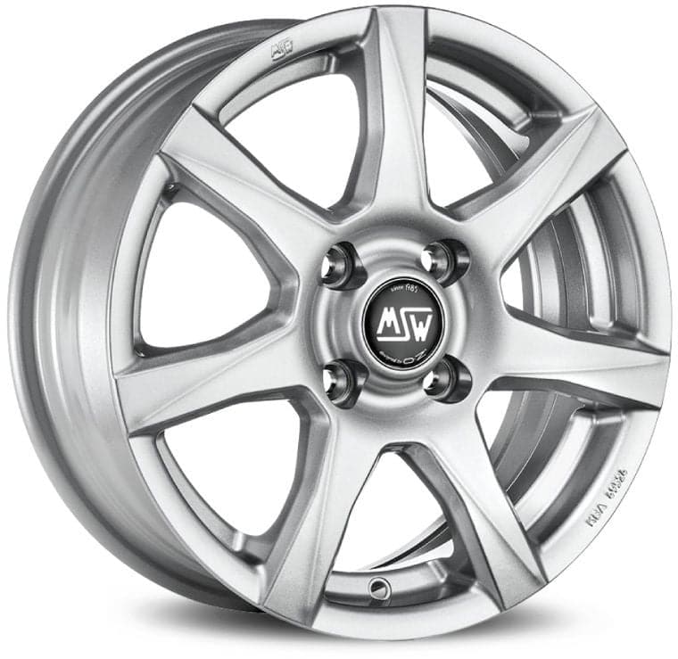 Alu kola MSW 77 5x14 4x100 ET35 63,4 stříbrná WheelsUp