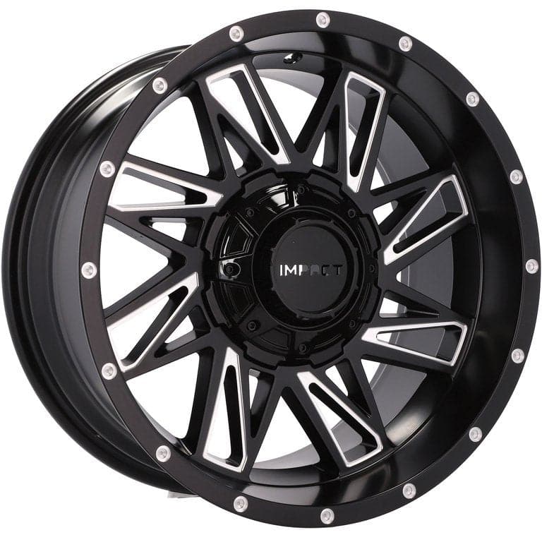 Alu kola pro Offroad B1544 9x18 5x120 ET-12 78.1 Black Matt & Polished Lip