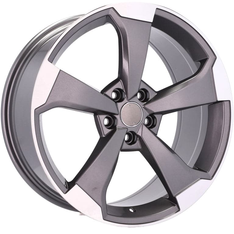 Alu kola pro Audi XE351 8x18 5x112 ET40 66.6 Grey Polished
