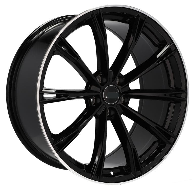 Alu kola pro Audi H5060 8x18 5x112 ET40 66.6 Black & Polished Lip