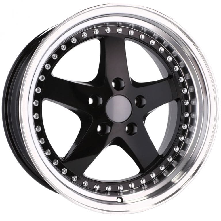 Alu kola pro BMW B1161 9.5x18 5x120 ET35 72.6 Black & Polished Lip