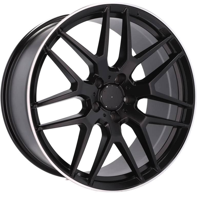 Alu kola pro Mercedes FE115 10x21 5x130 ET35 84.1 Black Half Matt & Polished Lip