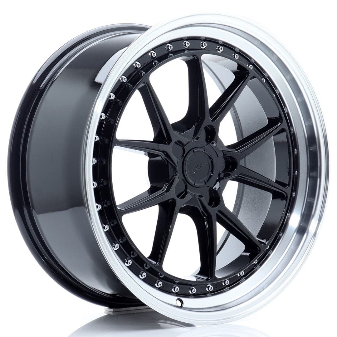Alu kola Japan Racing JR39 19x8,5 ET15-35 5H BLANK Glossy Black w/Machined Lip WheelsUp