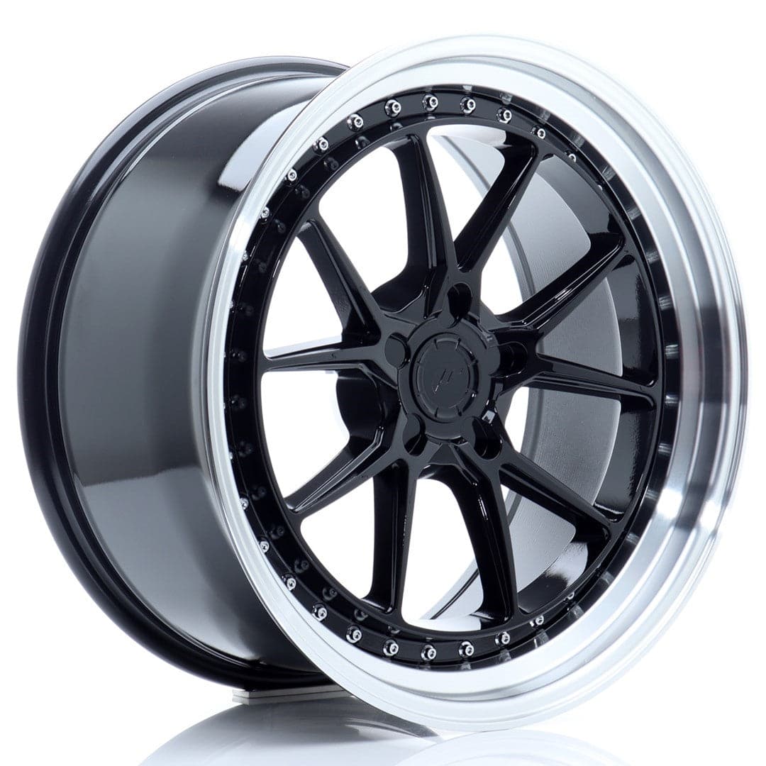 Alu kola Japan Racing JR39 19x9,5 ET15-35 5H BLANK Glossy Black w/Machined Lip WheelsUp