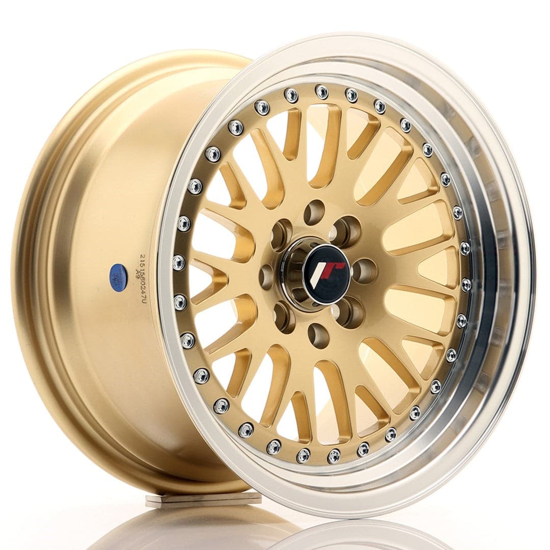 Alu kola Japan Racing JR10 15x8 ET15 4x100/114 Gold w/Machined Lip WheelsUp