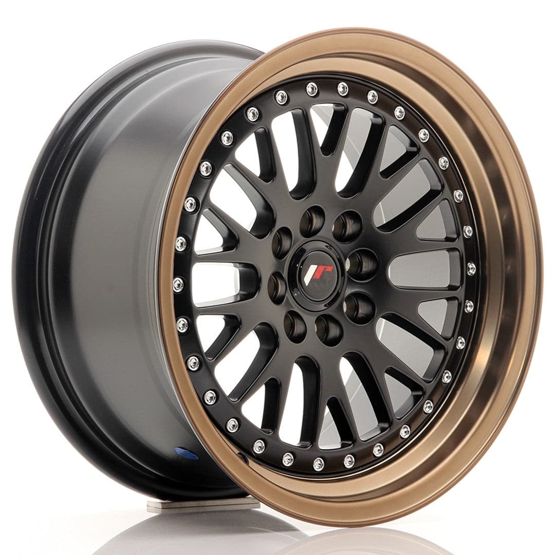 Alu kola Japan Racing JR10 16x8 ET20 4x100/108 Matt Black w/Bronze Lip WheelsUp