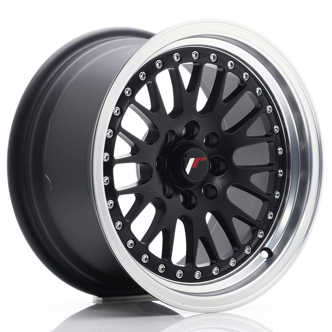 Alu kola Japan Racing JR10 15x8 ET20 4x100/108 Matt Black w/Machined Lip WheelsUp