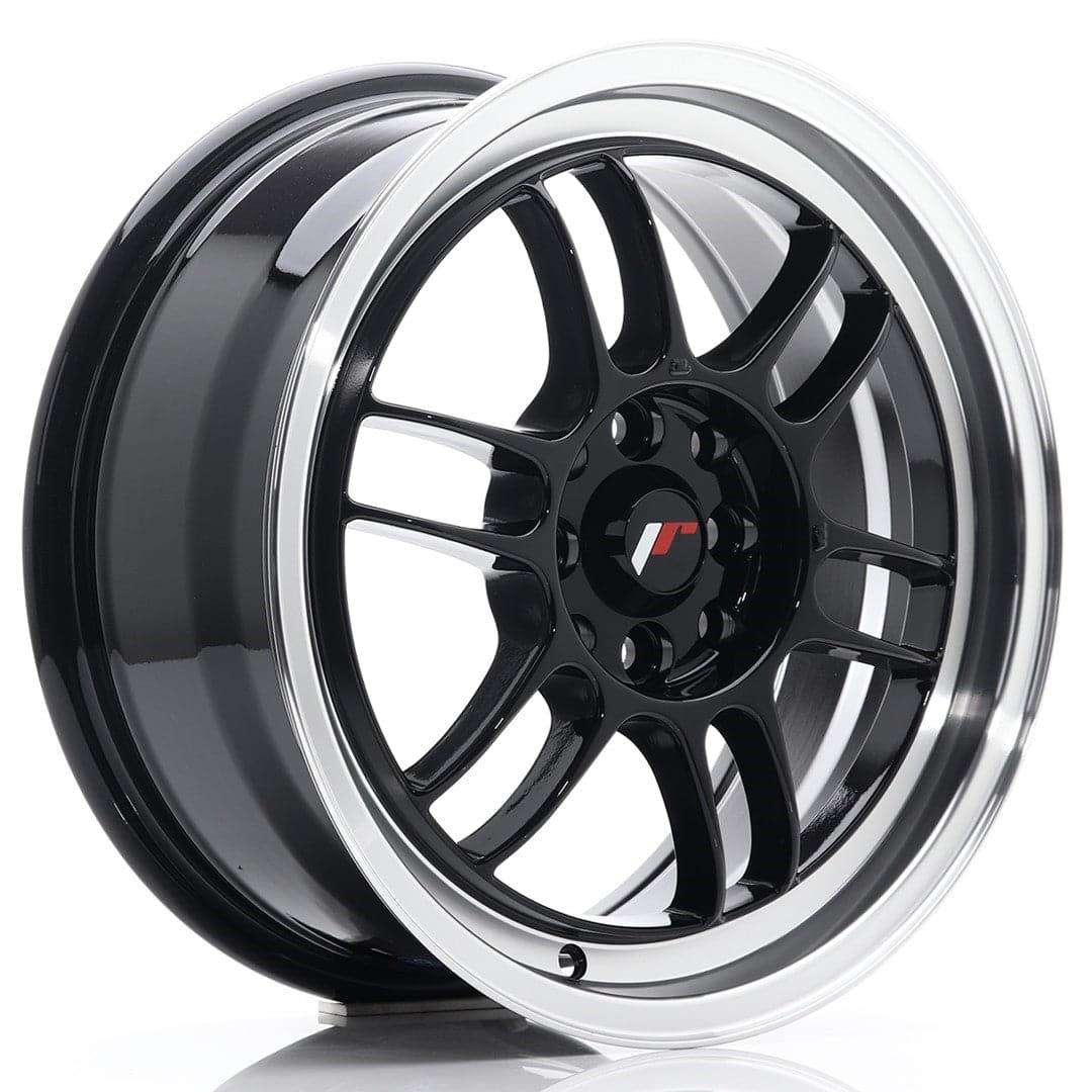 Alu kola Japan Racing JR7 16x7 ET38 4x100/114 Gloss Black w/Machined Lip WheelsUp