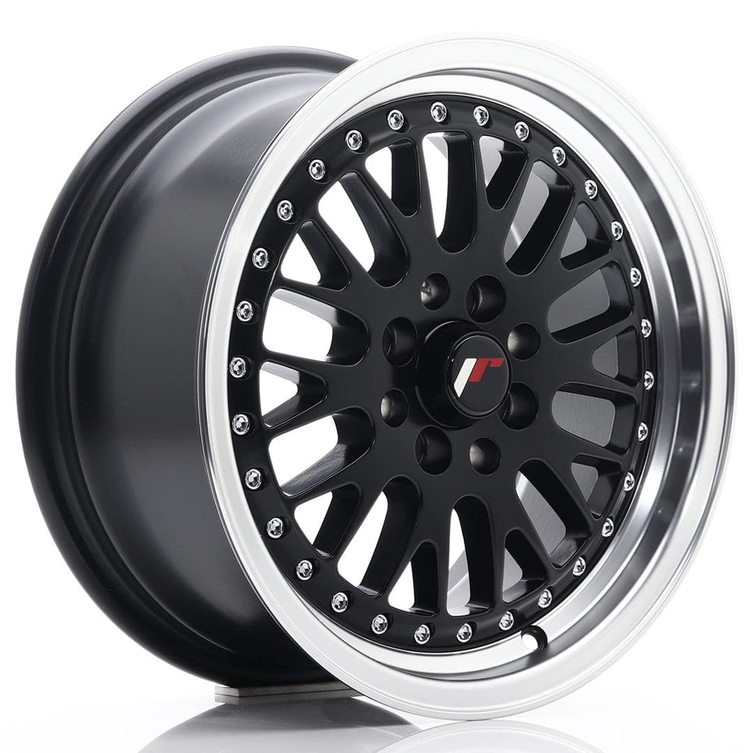 Alu kola Japan Racing JR10 15x7 ET30 4x100/108 Matt Black w/Machined Lip WheelsUp