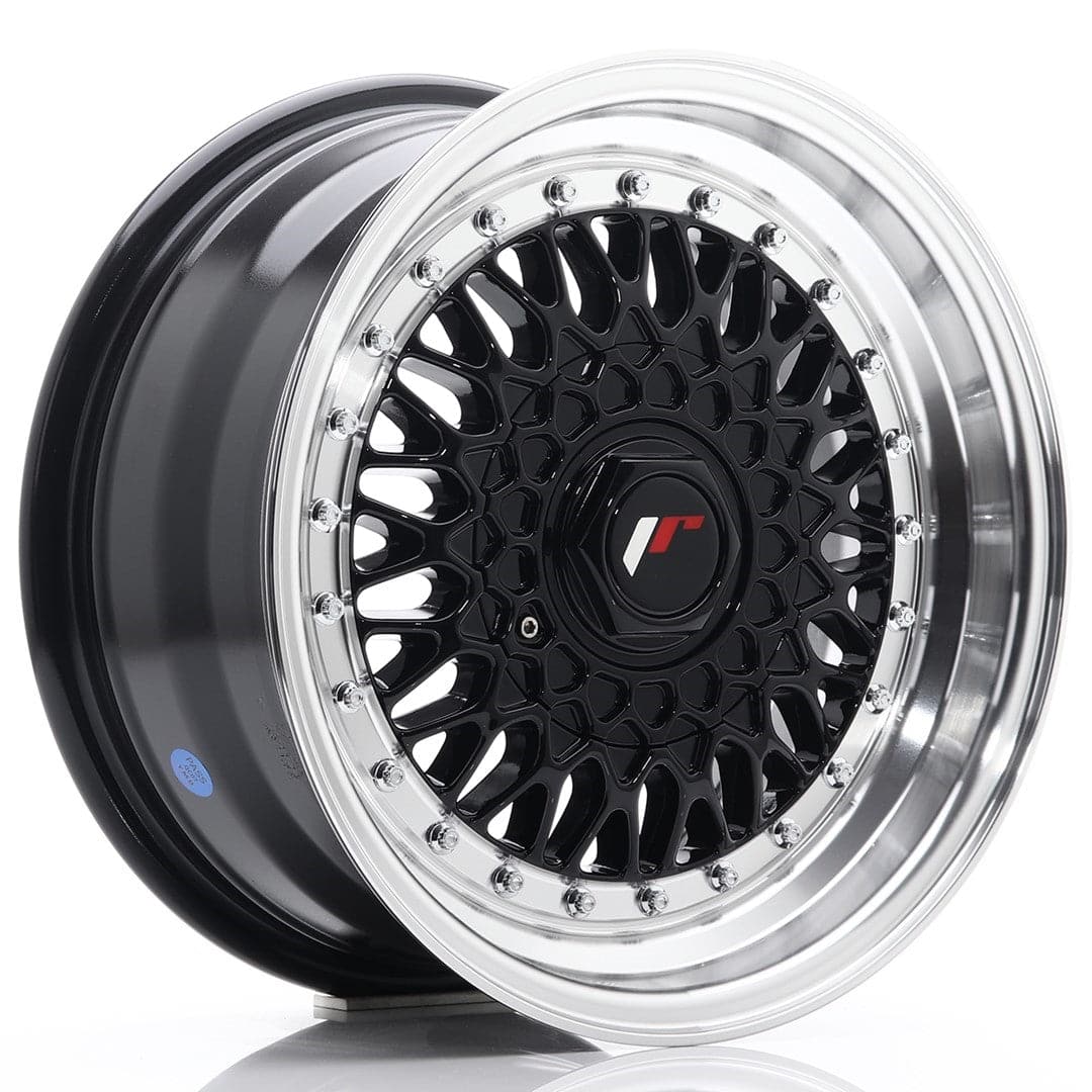 Alu kola Japan Racing JR9 15x7 ET20 4x100/108 Gloss Black w/Machined Lip WheelsUp