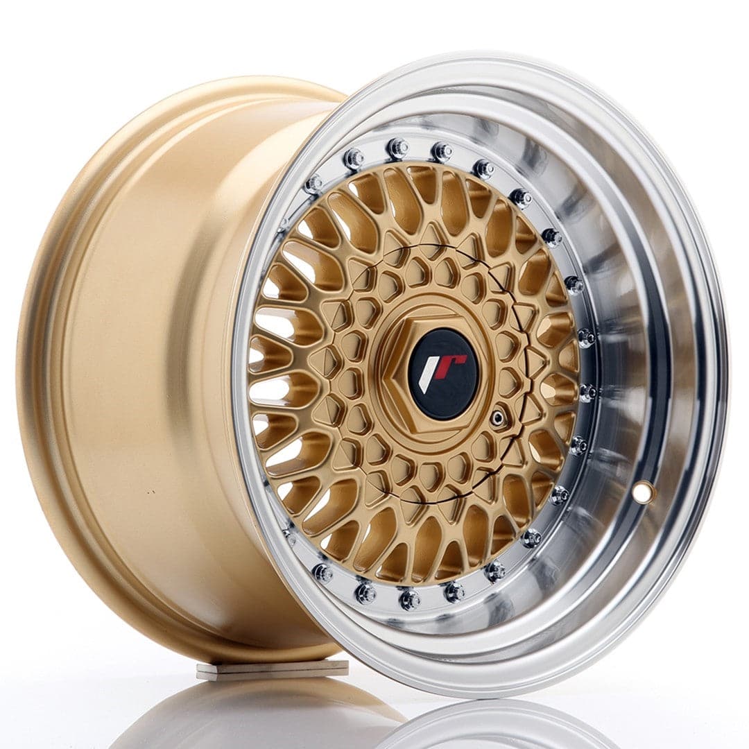 Alu kola Japan Racing JR9 15x9 ET10 4x100/108 Gold w/Machined Lip WheelsUp