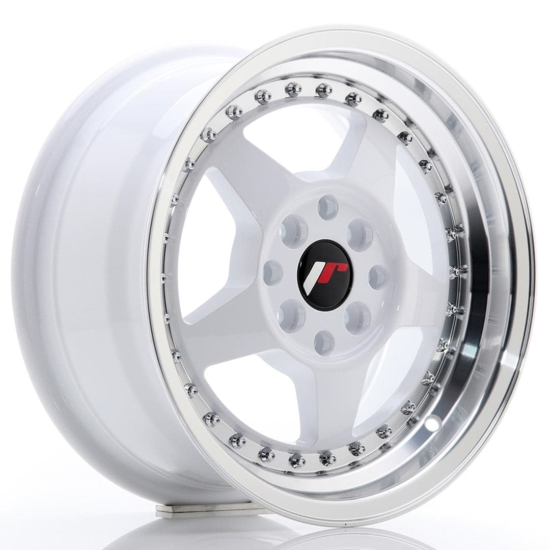 Alu kola Japan Racing JR6 15x7 ET35 4x100/114 White w/Machined Lip WheelsUp