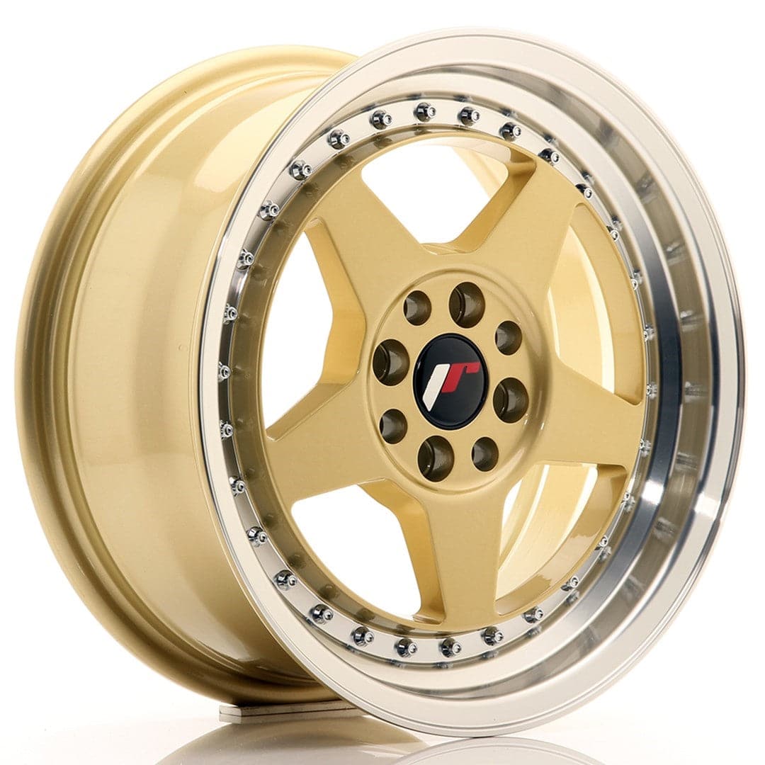 Alu kola Japan Racing JR6 16x7 ET35 4x100/114 Gold w/Machined Lip WheelsUp