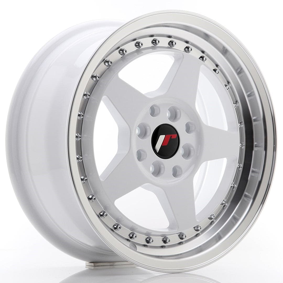 Alu kola Japan Racing JR6 16x7 ET35 4x100/114 White w/Machined Lip WheelsUp