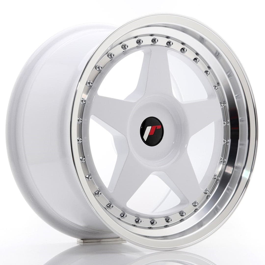 Alu kola Japan Racing JR6 17x9 ET20-35 BLANK White w/Machined Lip WheelsUp
