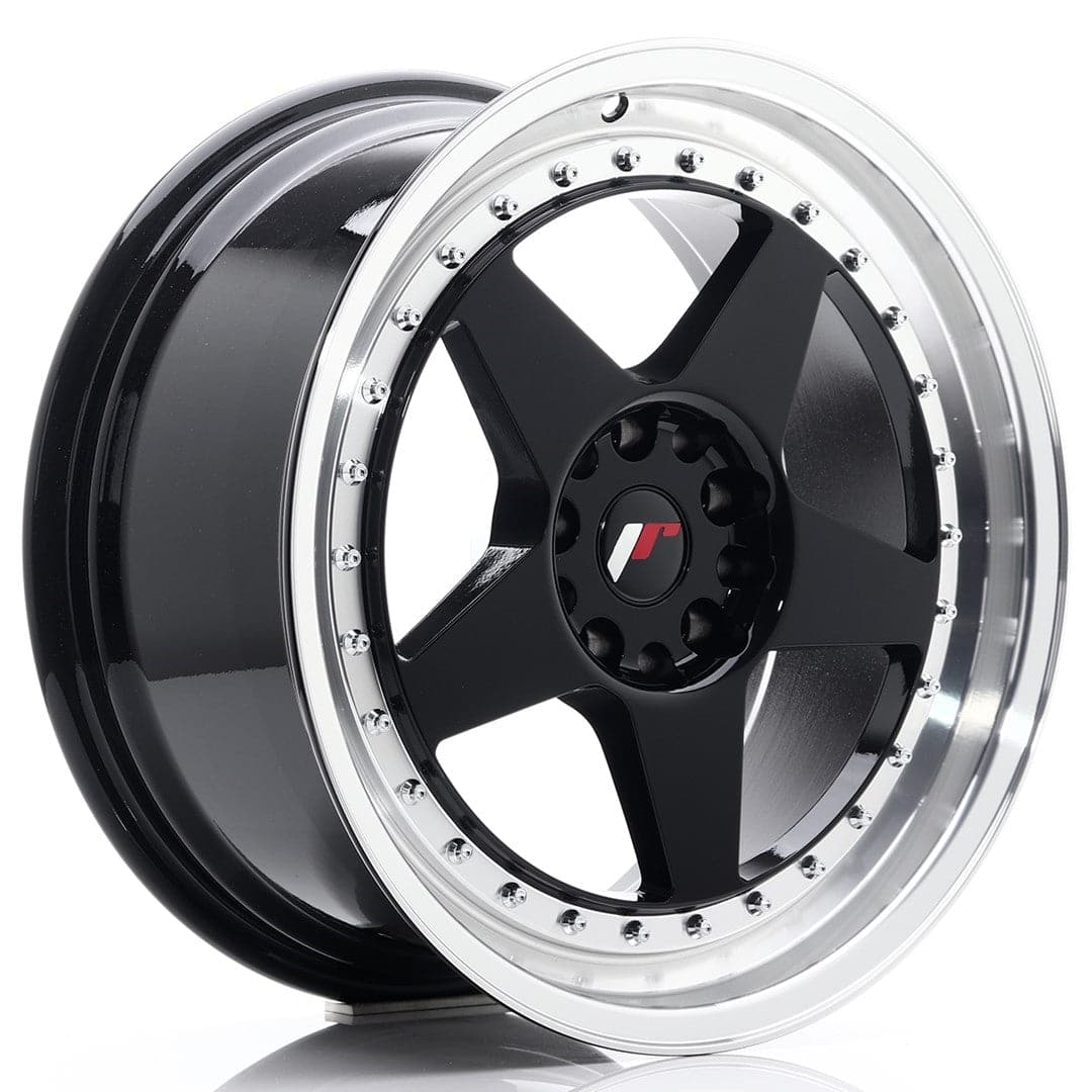 Alu kola Japan Racing JR6 18x8,5 ET22 5x114,3/120 Glossy Black w/Machined Lip WheelsUp