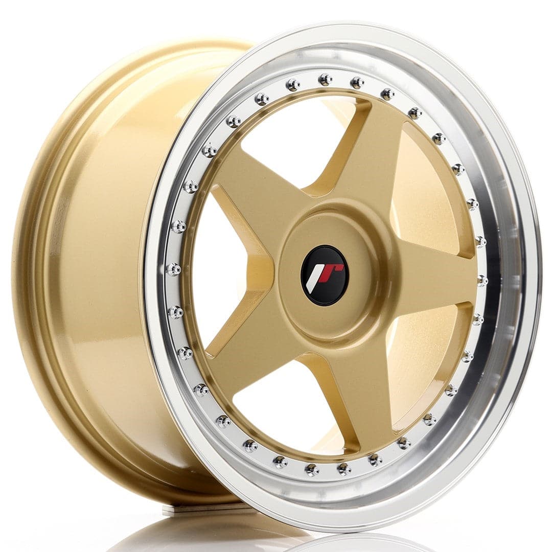 Alu kola Japan Racing JR6 18x8,5 ET20-40 BLANK Gold w/Machined Lip WheelsUp