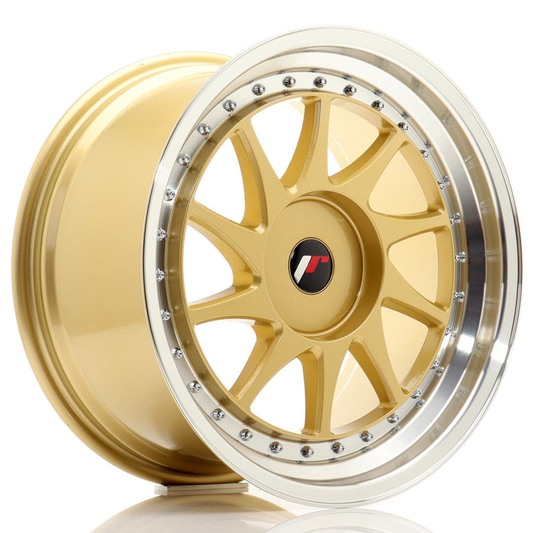Alu kola Japan Racing JR26 18x9,5 ET20-40 BLANK Gold w/Machined Lip WheelsUp