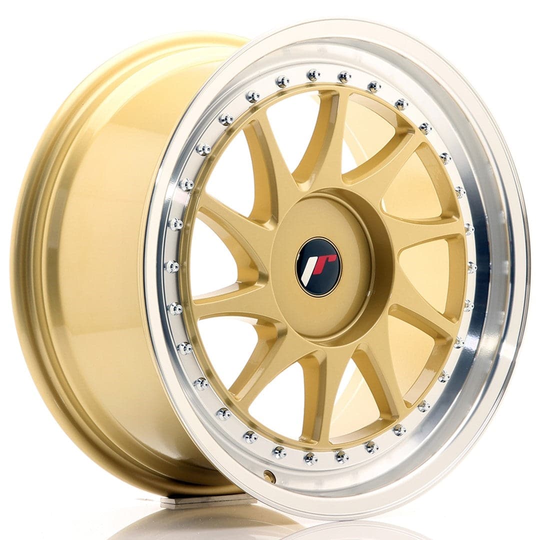 Alu kola Japan Racing JR26 18x8,5 ET35-40 BLANK Gold w/Machined Lip WheelsUp